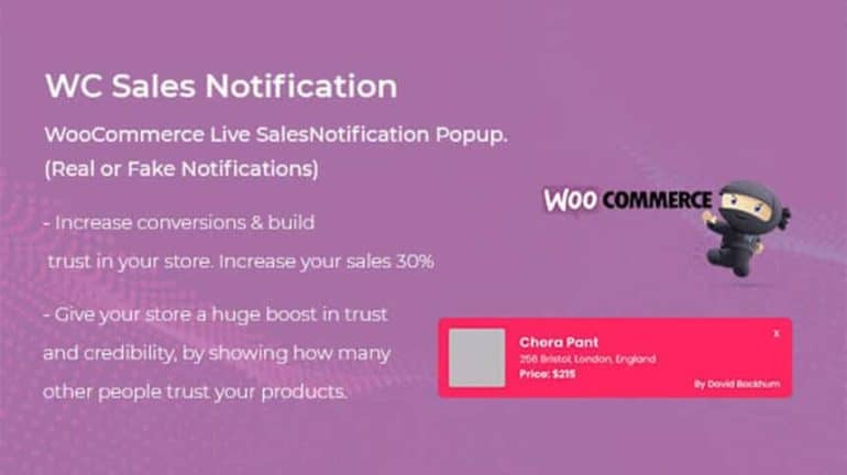 WC Sales Notification - Sales Notification for WooCommerce Plugin