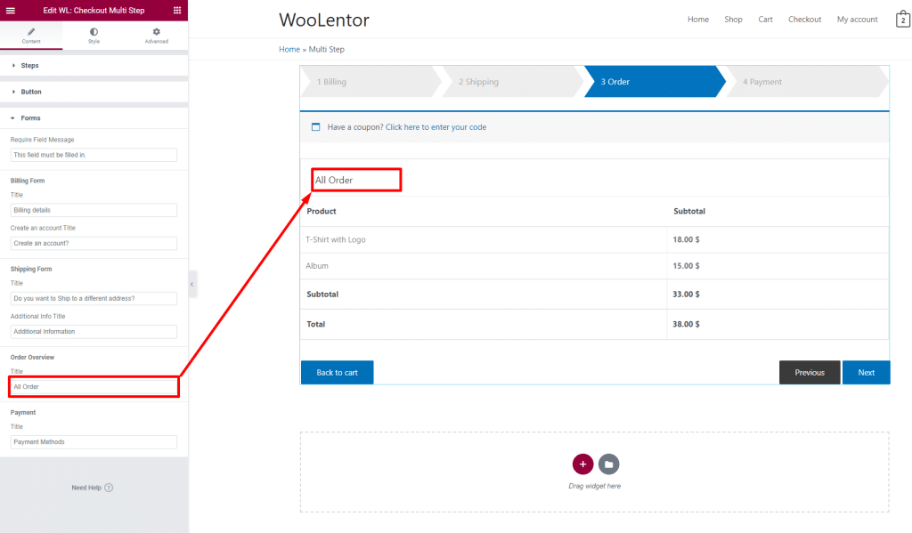 woocommerce multi step checkout